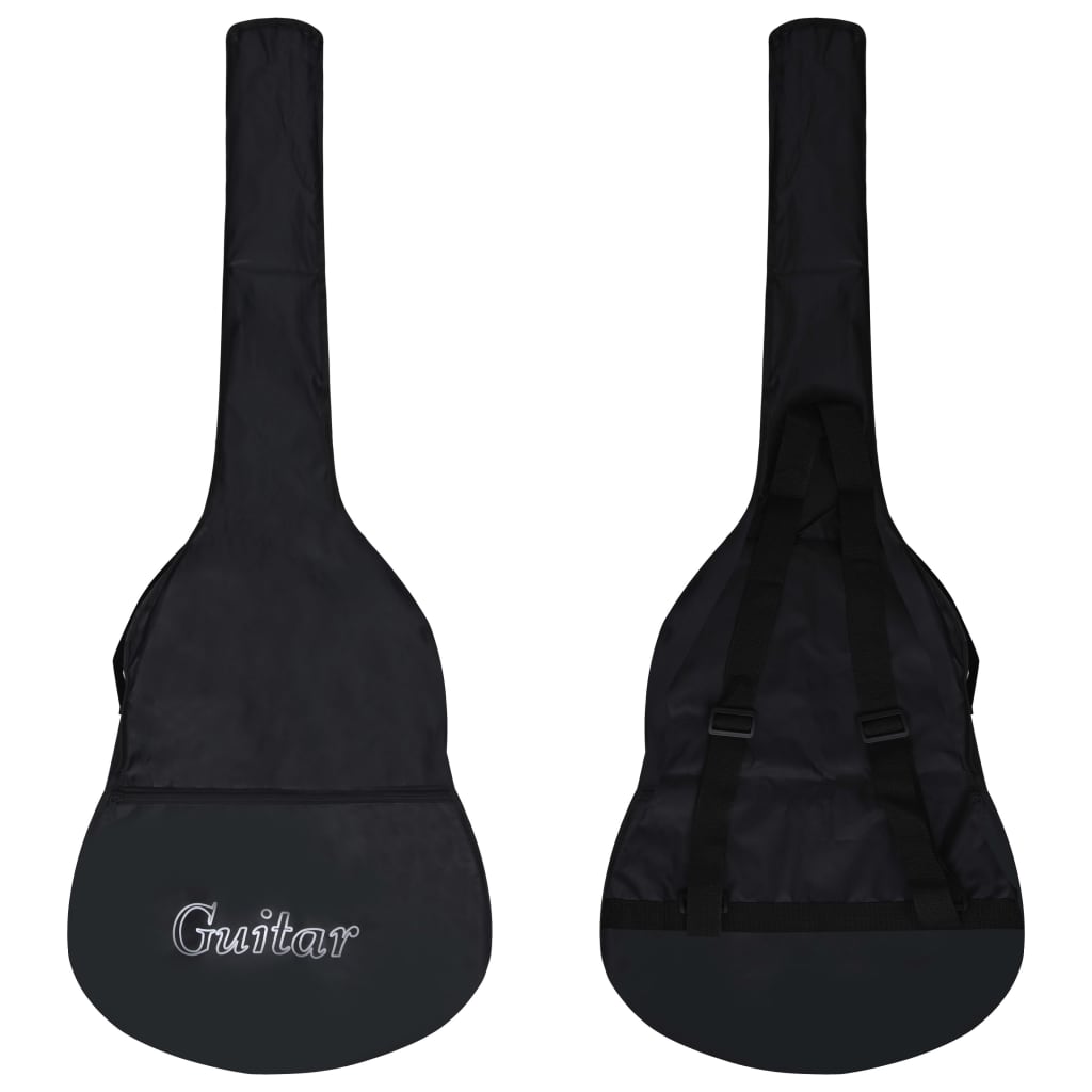 vidaXL Ensemble de guitare découpée classique 12 pcs 6 cordes Bleu 38"