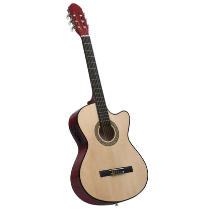 vidaXL Jeu de guitare 12 pcs occidental avec égaliseur et 6 cordes