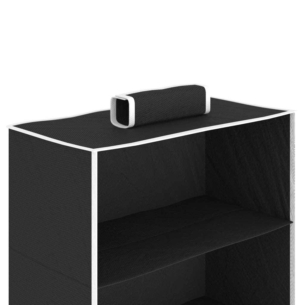 vidaXL Étagères suspendues de rangement 2 pcs 6 niveaux Tissu