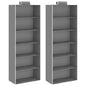 vidaXL Étagères suspendues de rangement 2 pcs 6 niveaux Tissu