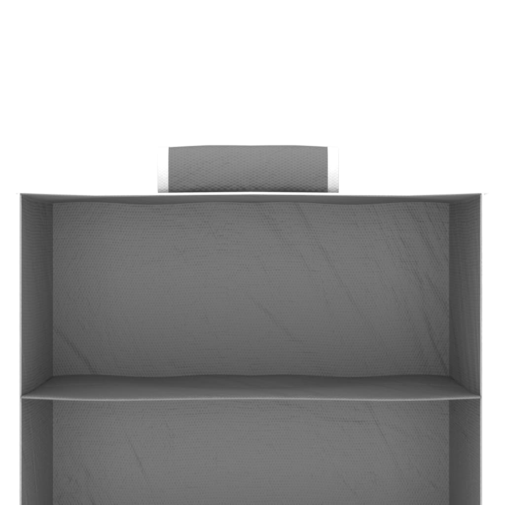 vidaXL Étagères suspendues de rangement 2 pcs 6 niveaux Tissu