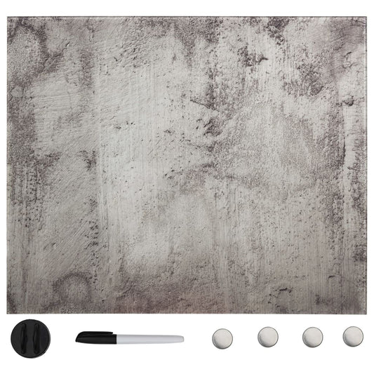 vidaXL Tableau noir magnétique mural Verre 50x50 cm