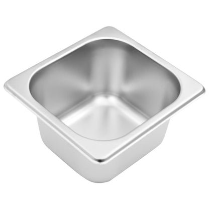 vidaXL Récipient Gastronorm avec 6 bacs GN 1/6 Acier inoxydable