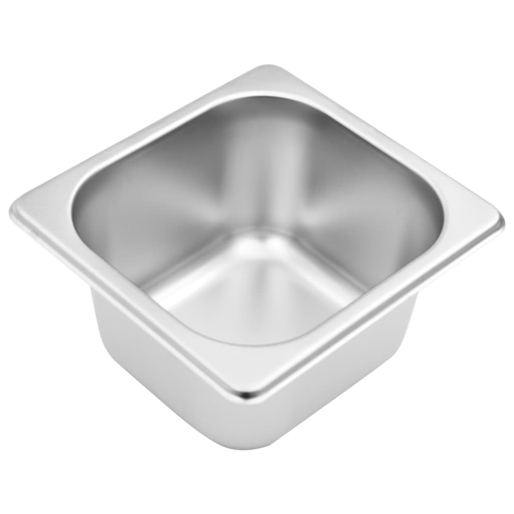 vidaXL Récipient Gastronorm avec 8 bacs GN 1/6 Acier inoxydable