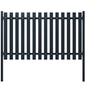vidaXL Panneau clôture Anthracite 174,5x100 cm Acier enduit de poudre
