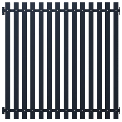 vidaXL Panneau clôture Anthracite 170,5x170 cm Acier enduit de poudre
