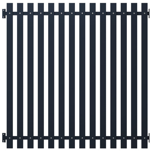 vidaXL Panneau clôture Anthracite 170,5x170 cm Acier enduit de poudre