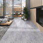 vidaXL Planches de plancher PVC 5,02 m² 2 mm Autoadhésif Gris ciment