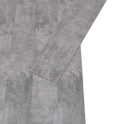vidaXL Dalles de plancher PVC 4,46 m² 3 mm autoadhésif marron ciment