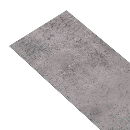 vidaXL Dalles de plancher PVC 4,46 m² 3 mm autoadhésif marron ciment