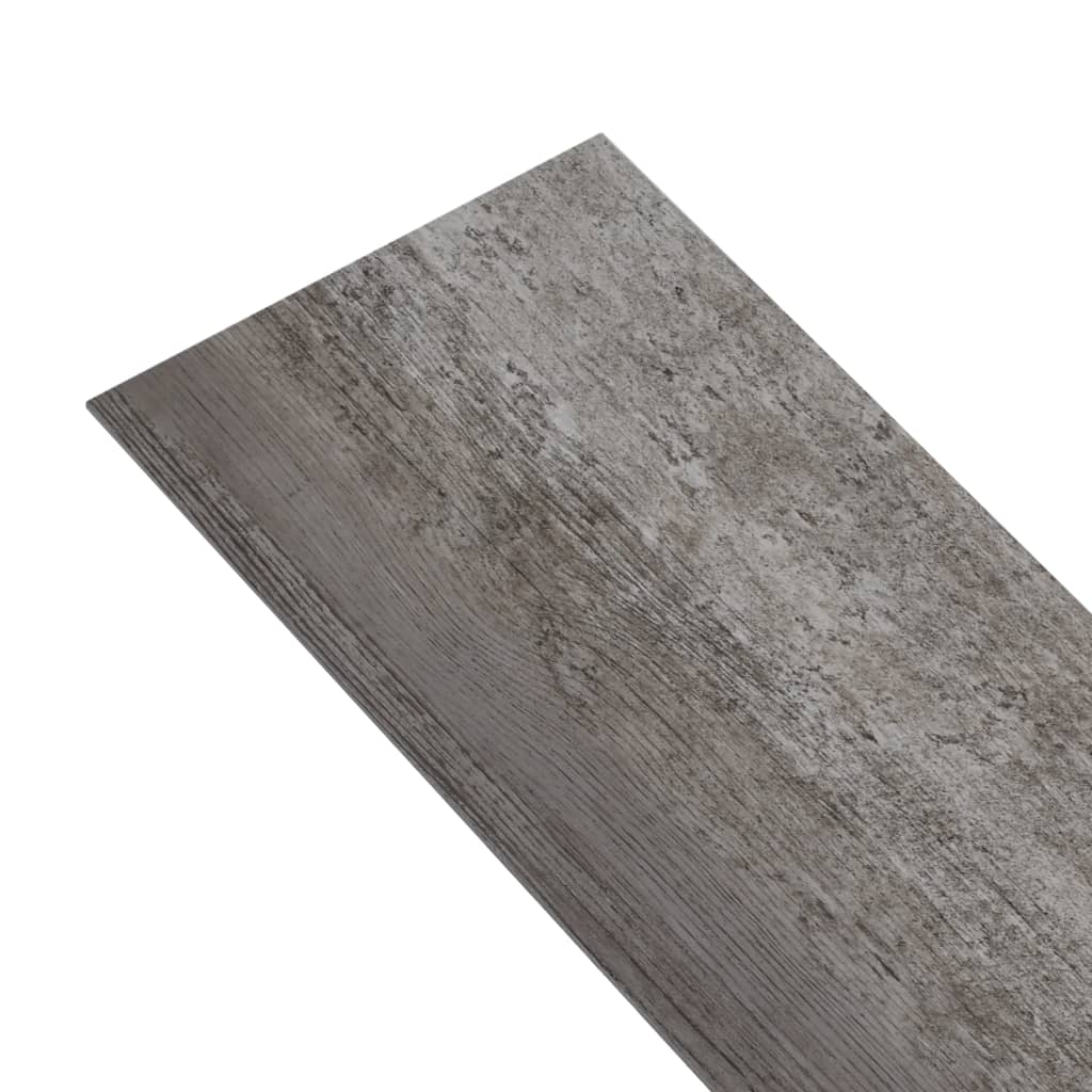 vidaXL Dalles de plancher PVC 4,46 m² 3 mm autoadhésif bois rayé