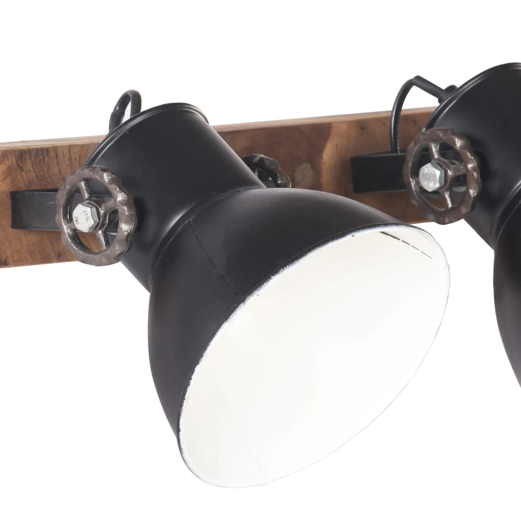 vidaXL Lampe murale industrielle Noir 90x25 cm E27