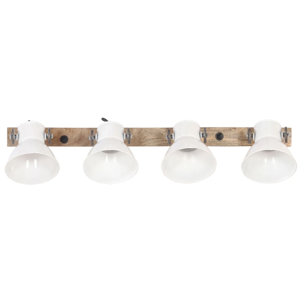 vidaXL Lampe murale industrielle Blanc 90x25 cm E27