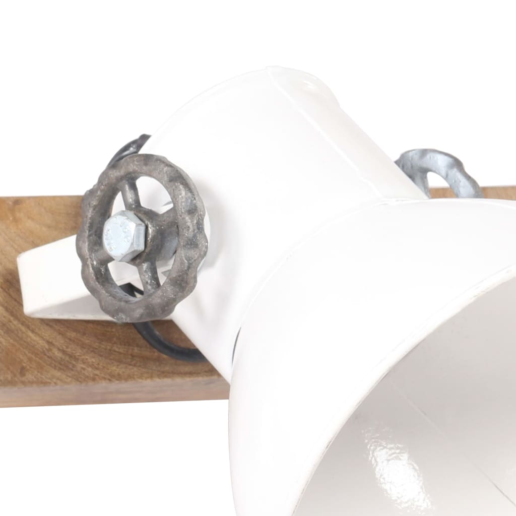vidaXL Lampe murale industrielle Blanc 90x25 cm E27
