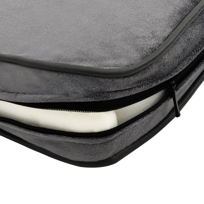 vidaXL Canapé pour chien Gris 81x43x31 cm Peluche et similicuir