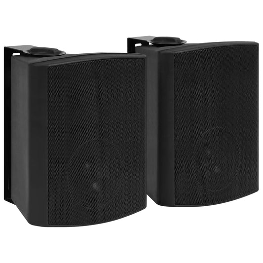 vidaXL Haut-parleurs stéréo muraux 2 pcs noir intérieur extérieur 120W
