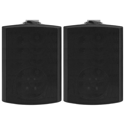 vidaXL Haut-parleurs stéréo muraux 2 pcs noir intérieur extérieur 120W