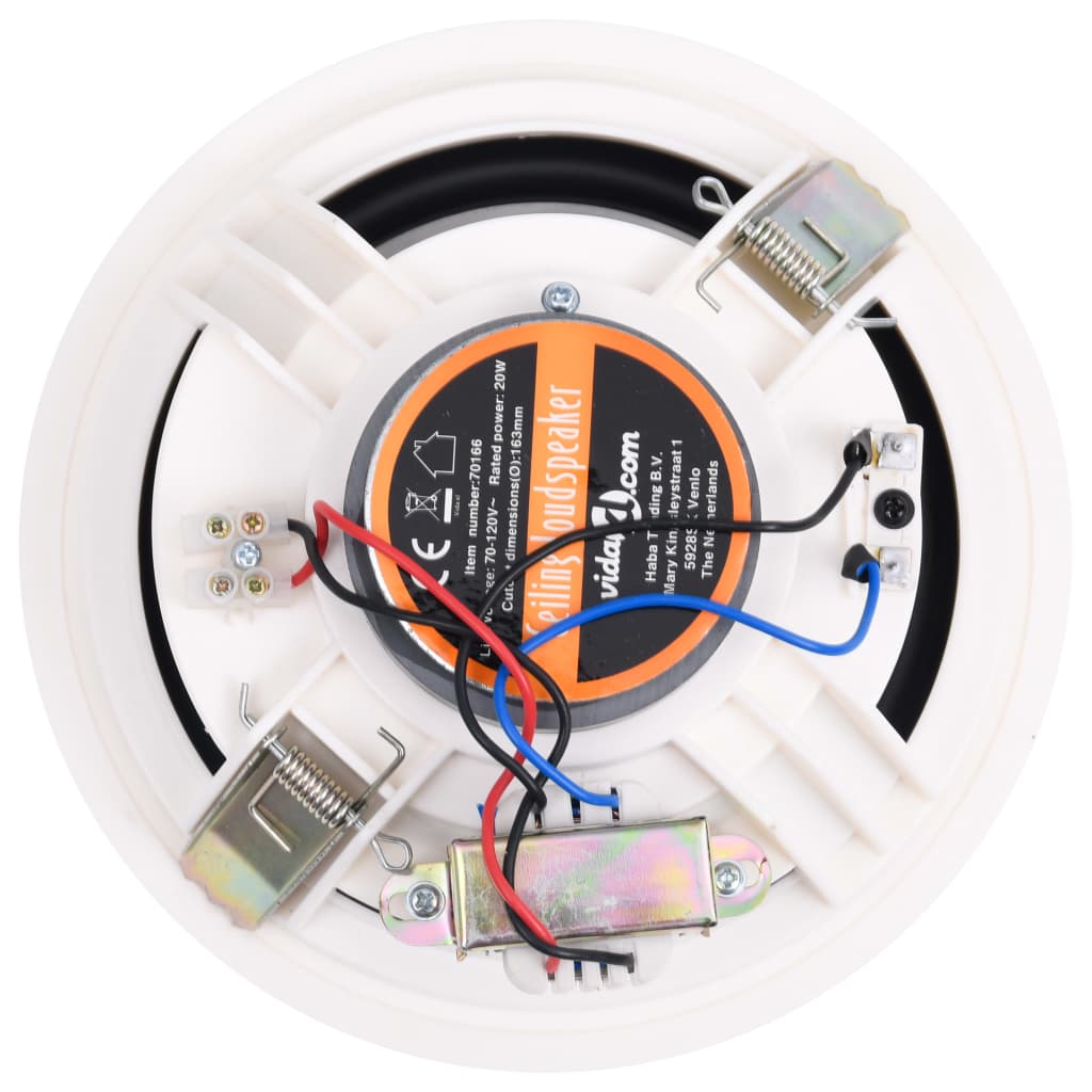 vidaXL Haut-parleurs muraux et de plafond intégrés tweeter 2 pcs 360 W