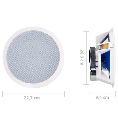 vidaXL Haut-parleurs muraux et de plafond intégrés tweeter 2 pcs 360 W