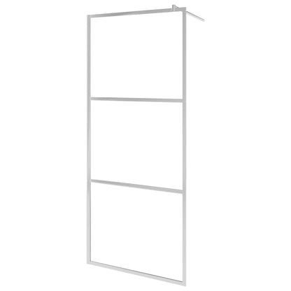 vidaXL Paroi de douche à l'italienne à verre ESG dépoli 115x195 cm