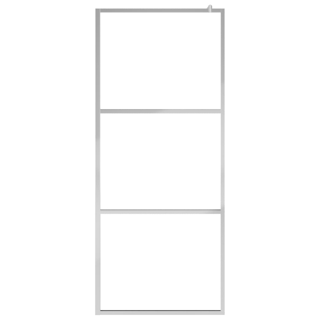 vidaXL Paroi de douche à l'italienne à verre ESG dépoli 115x195 cm