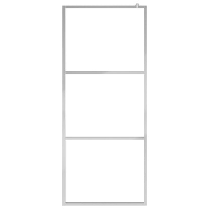 vidaXL Paroi de douche à l'italienne à verre ESG dépoli 115x195 cm