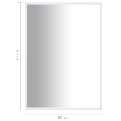 vidaXL Miroir Blanc 70x50 cm