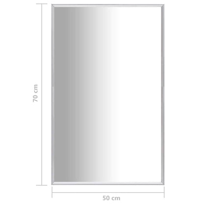 vidaXL Miroir Argenté 70x50 cm
