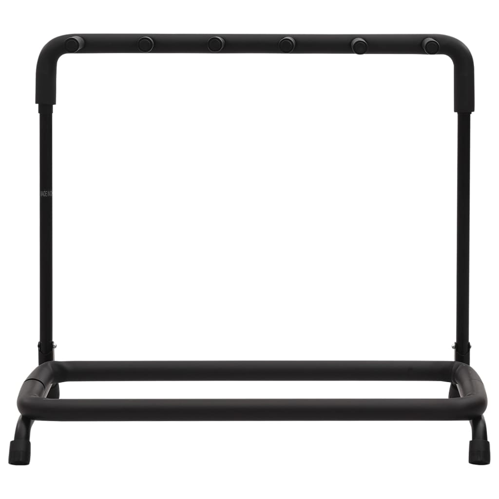 vidaXL Support de guitare pliable avec 5sections noir 74x41x66cm acier