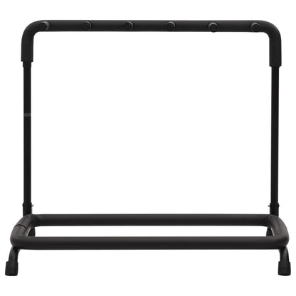 vidaXL Support de guitare pliable avec 5sections noir 74x41x66cm acier