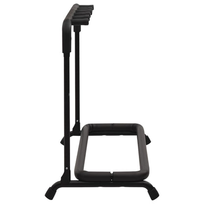 vidaXL Support de guitare pliable avec 5sections noir 74x41x66cm acier