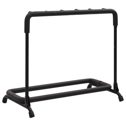 vidaXL Support de guitare pliable avec 5sections noir 74x41x66cm acier