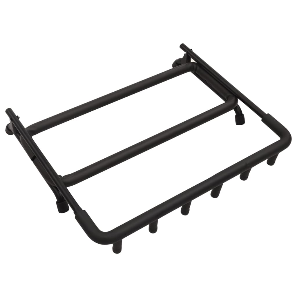 vidaXL Support de guitare pliable avec 5sections noir 74x41x66cm acier