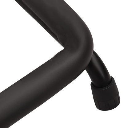 vidaXL Support de guitare pliable avec 5sections noir 74x41x66cm acier