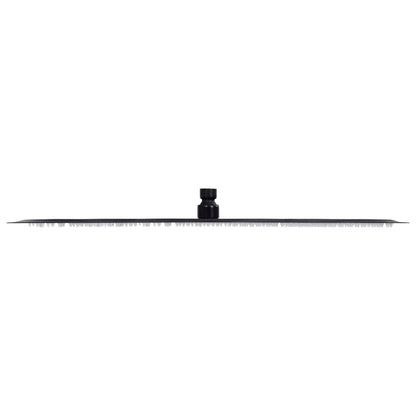 vidaXL Pomme de douche pluie Acier inoxydable 50 cm Ronde Noir