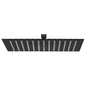 vidaXL Pomme de douche pluie Acier inoxydable 40x40 cm Carrée Noir