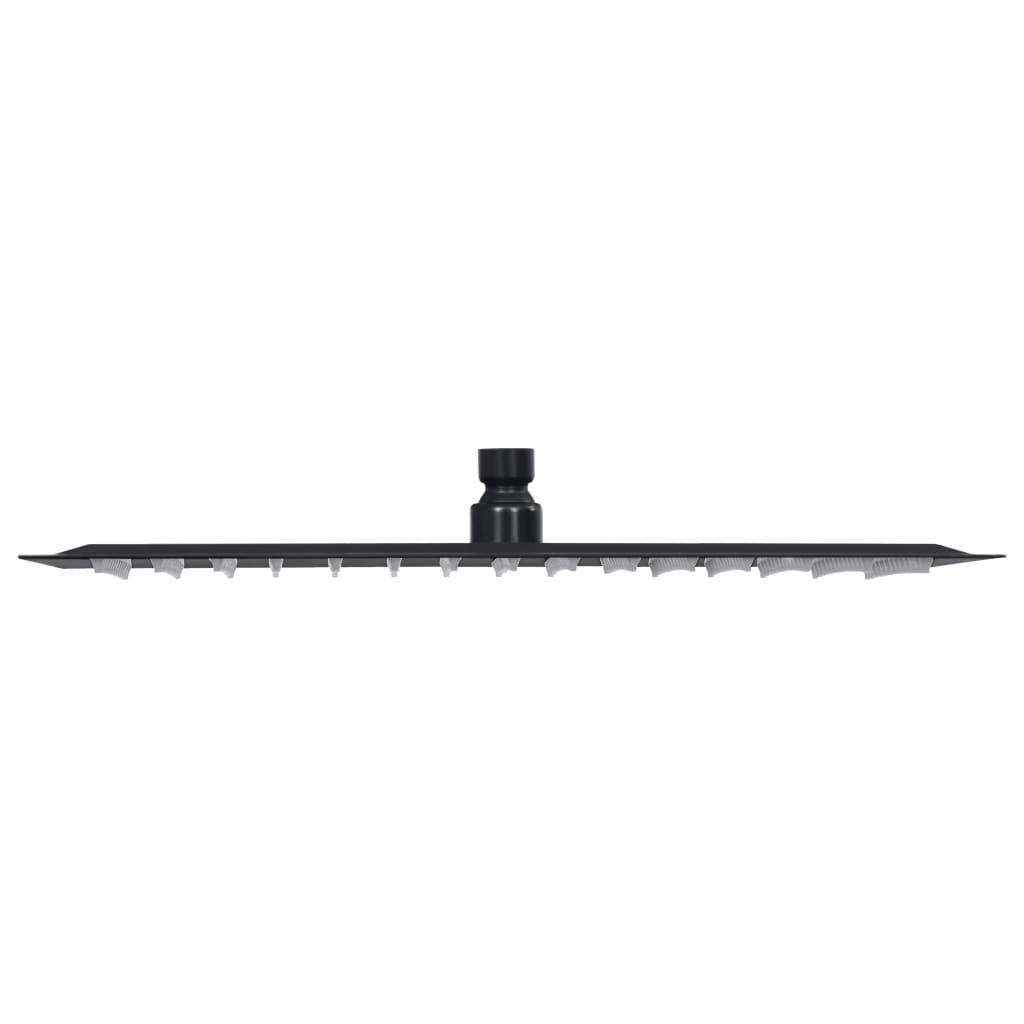 vidaXL Pomme de douche pluie Acier inoxydable 40x40 cm Carrée Noir