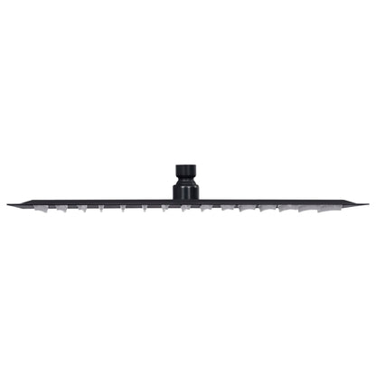 vidaXL Pomme de douche pluie Acier inoxydable 40x40 cm Carrée Noir