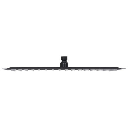 vidaXL Pomme de douche pluie Inox 40x30 cm Rectangulaire Noir