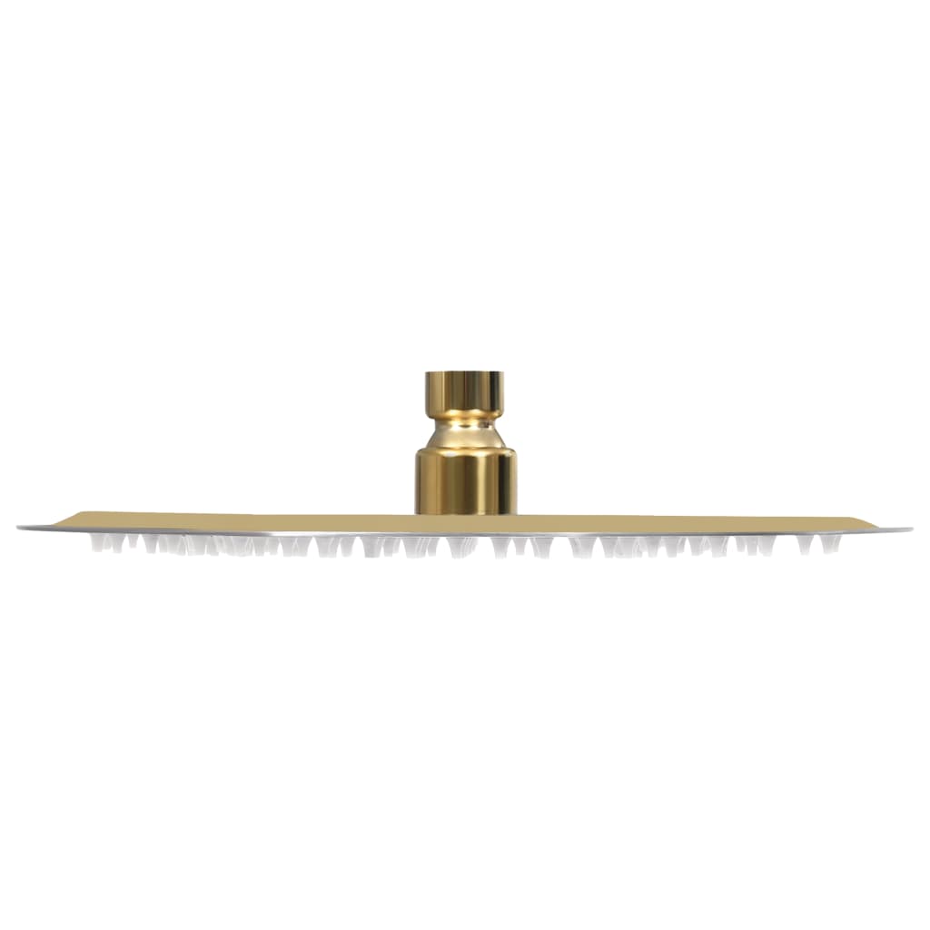 vidaXL Pomme de douche pluie Acier inoxydable 25 cm Ronde Doré