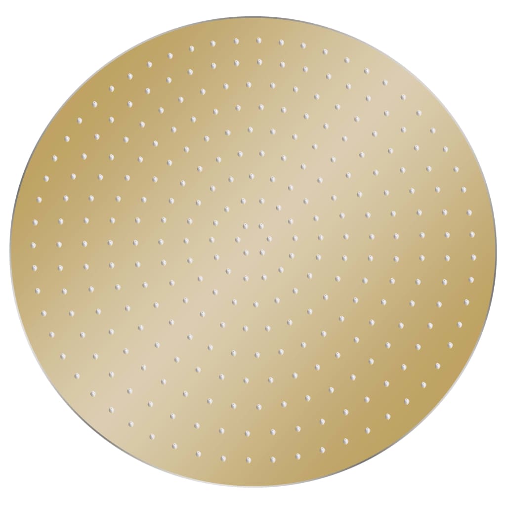 vidaXL Pomme de douche pluie Acier inoxydable 40 cm Ronde Doré