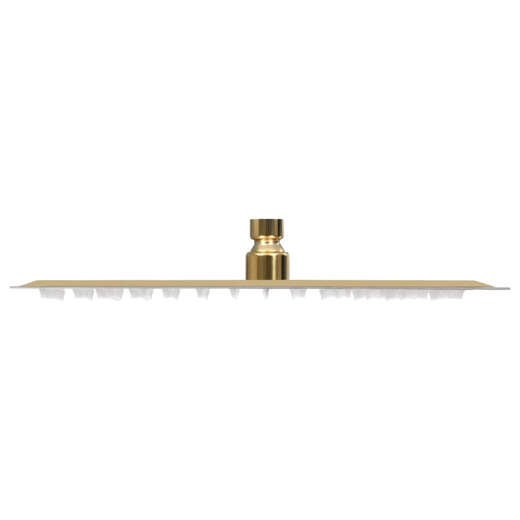 vidaXL Pomme de douche pluie Acier inoxydable 30x30 cm Carrée Doré