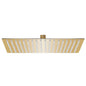 vidaXL Pomme de douche pluie Acier inoxydable 50x50 cm Carrée Doré