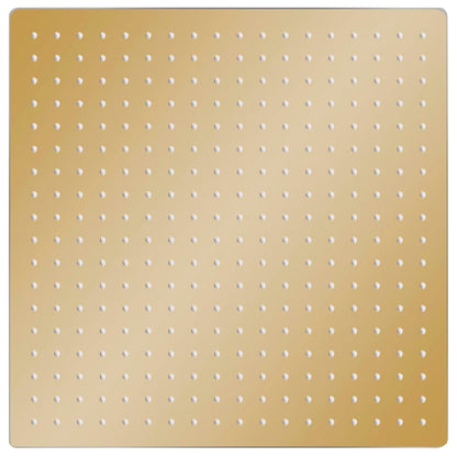 vidaXL Pomme de douche pluie Acier inoxydable 50x50 cm Carrée Doré