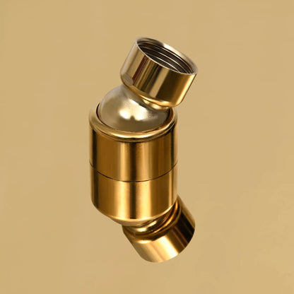 vidaXL Pomme de douche pluie Acier inoxydable 50x50 cm Carrée Doré