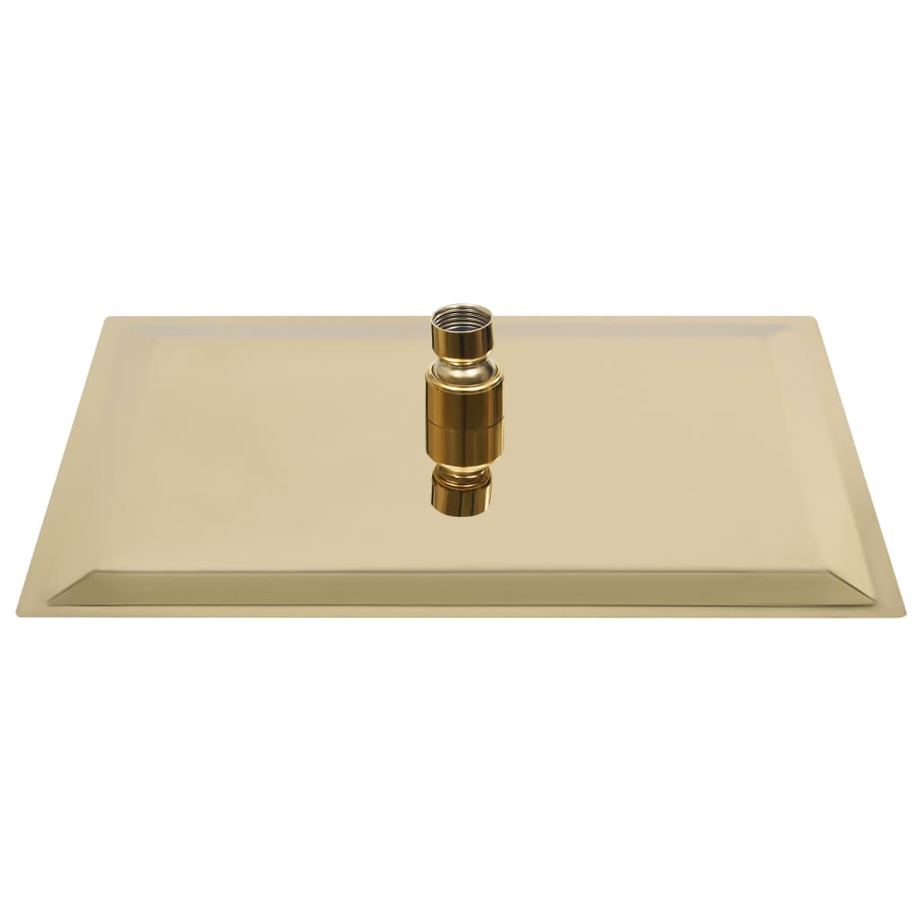 vidaXL Pomme de douche pluie Inox 30x20 cm Rectangulaire Doré