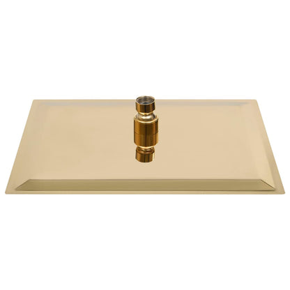 vidaXL Pomme de douche pluie Inox 30x20 cm Rectangulaire Doré