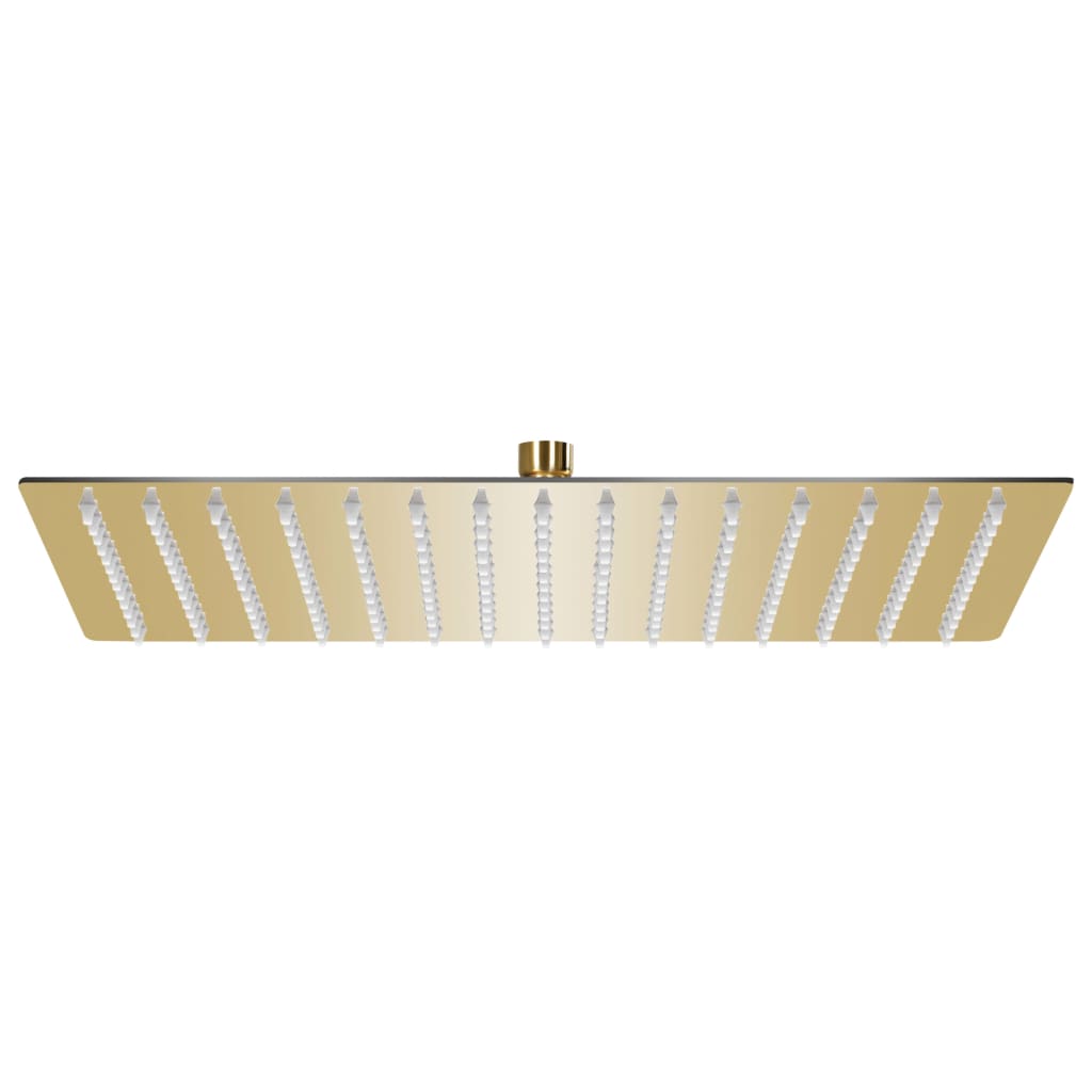 vidaXL Pomme de douche pluie Inox 40x30 cm Rectangulaire Doré
