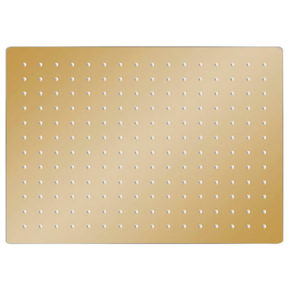 vidaXL Pomme de douche pluie Inox 40x30 cm Rectangulaire Doré