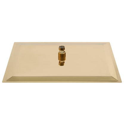 vidaXL Pomme de douche pluie Inox 40x30 cm Rectangulaire Doré